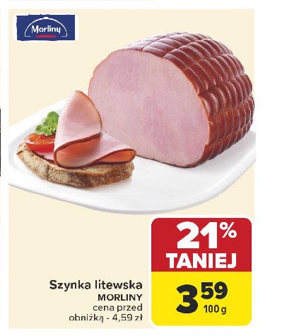 Szynka litewska Morliny promocja w Carrefour