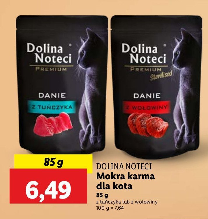 Karma dla kota danie z wo艂owiny DOLINA NOTECI PREMIUM STERILISED promocja