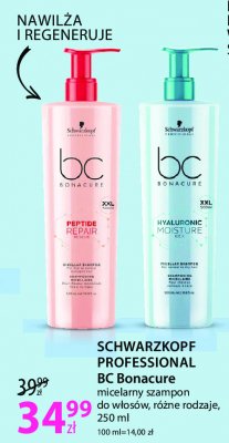Szampon do w艂os贸w micelarny peptide repair Schwarzkopf bc bonacure promocja
