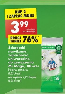 Chusteczki do czyszczenia jaśminowe Mr magic promocja