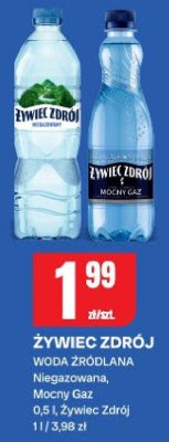 Woda źródlana Żywiec Zdrój niegazowana promocja w Chorten