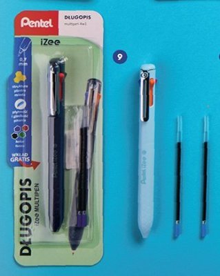 Długopis 4-kolorowy + dodatkowe wkłady promocja w Biedronka