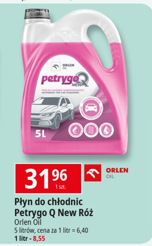 Płyn do chłodnic petrygo q Orlen promocja