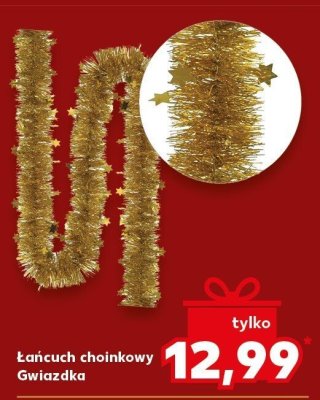 Łańcuch choinkowy Gwiazdka promocja w Kaufland