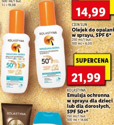 Emulsja ochronna skóra wrażliwa spf 50+ Kolastyna promocja