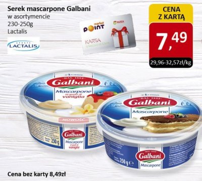 Serek mascarpone Galbani w asortymencie 230-250g promocja w Market Point