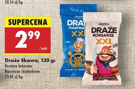 Draże korsarz xxl white Skawa promocja w Biedronka