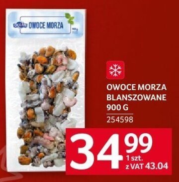 Owoce morza blanszowane 900 g promocja w Selgros