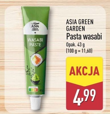 Pasta wasabi Asia Green Garden promocja w Aldi