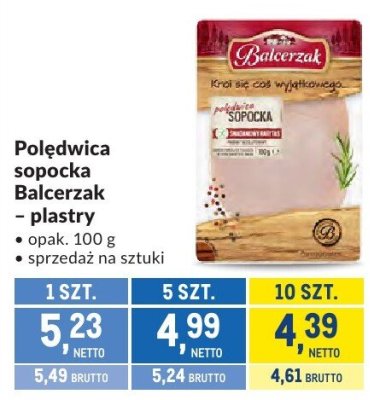 Pol臋dwica sopocka Balcerzak promocja w Makro