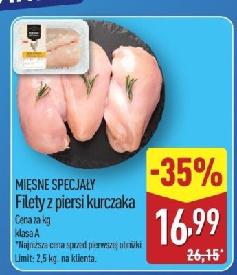 Filety z piersi kurczaka MIĘSNE SPECJAŁY promocja w Aldi