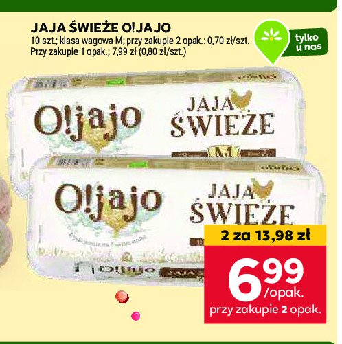 Jaja kl.m O!JAJO promocja w Stokrotka