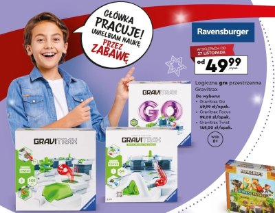 Logiczna gra przestrzenna Gravitrax, różne rodzaje promocja w Biedronka
