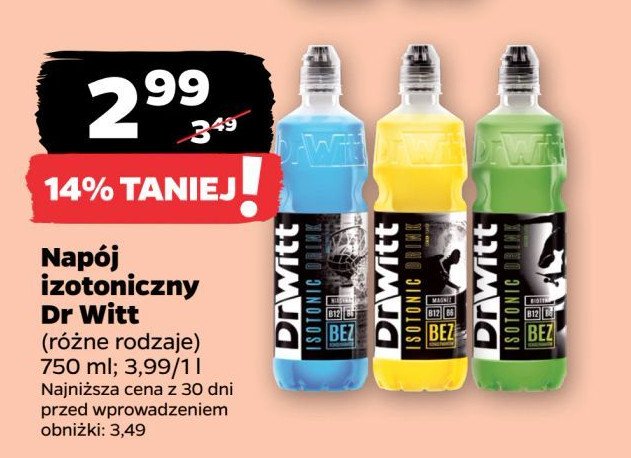 Napój izotoniczny zielony Dr witt promocja