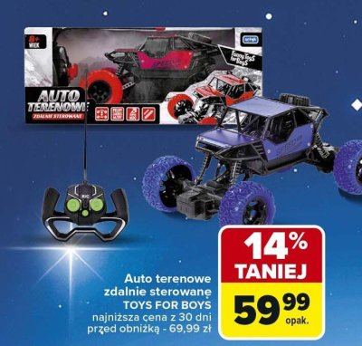 Auto terenowe zdalnie sterowane TOYS FOR BOY promocja w Carrefour Market