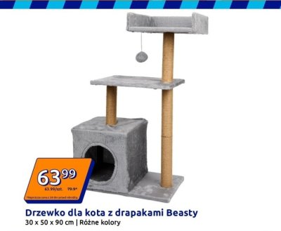 Drzewko dla kota z drapakami Beasty promocja w Action