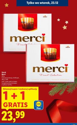 Czekoladki Storck Merci Finest Selection promocja w Lidl