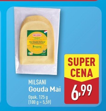Ser gouda mai Milsani promocja w Aldi