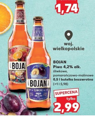 Piwo pomarańczowo-malinowe  promocja w Kaufland