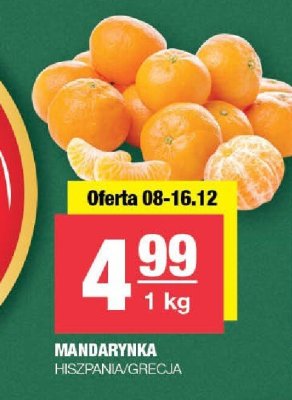 Mandarynka Hiszpania/Grecja SPAR promocja w SPAR