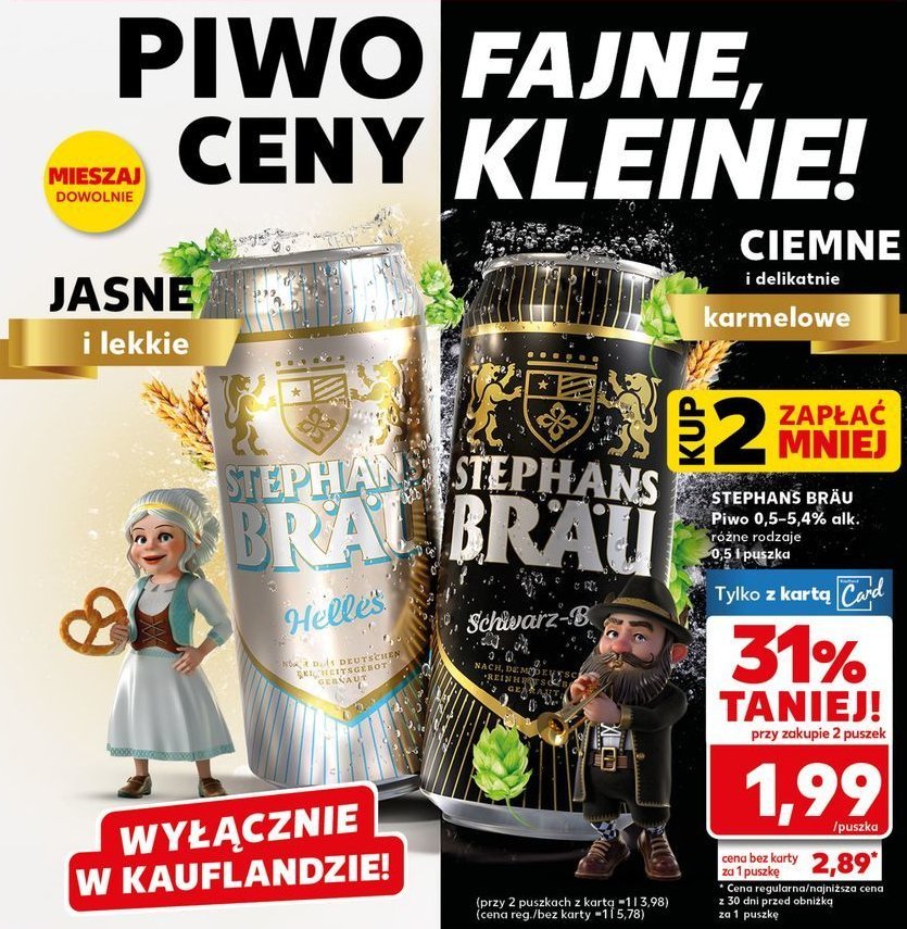 Piwo Stephans brau schwarz promocja
