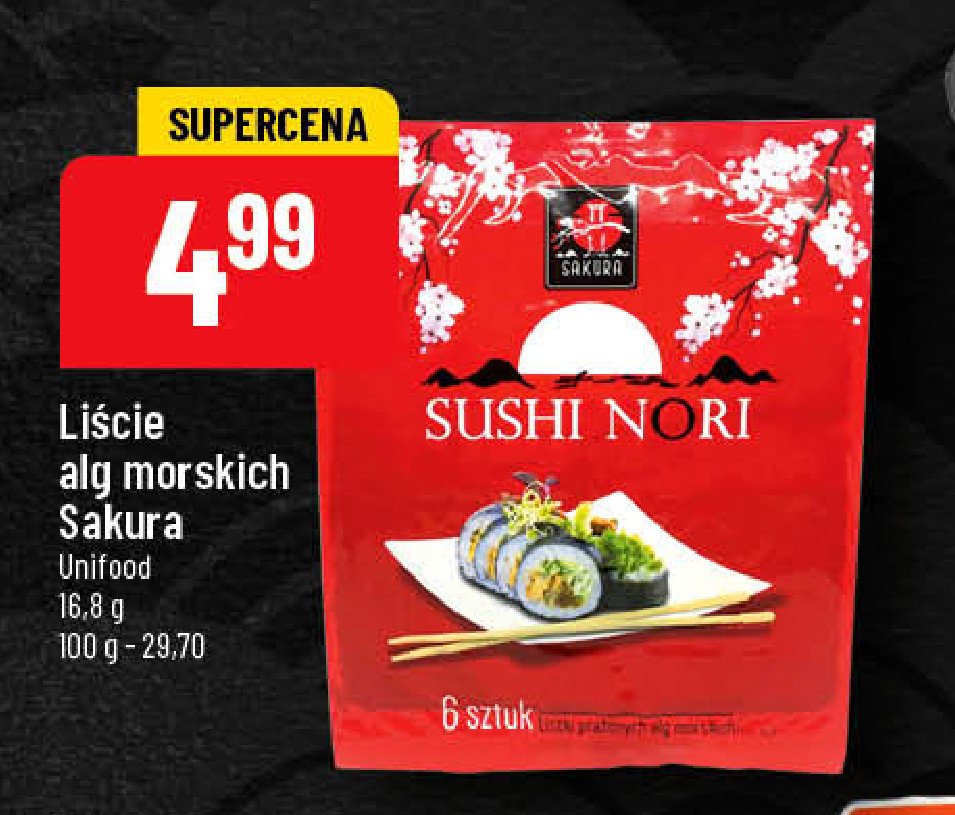 Sushi nori Sakura promocja