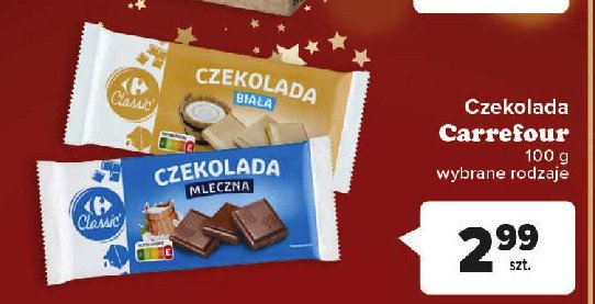 Czekolada mleczna Carrefour classic promocja
