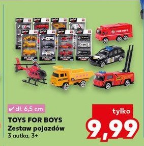 Zestaw pojazdów Toys for boys promocja w Kaufland