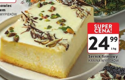 Sernik firmowy KRAINA WYPIEKÓW promocja w Intermarche