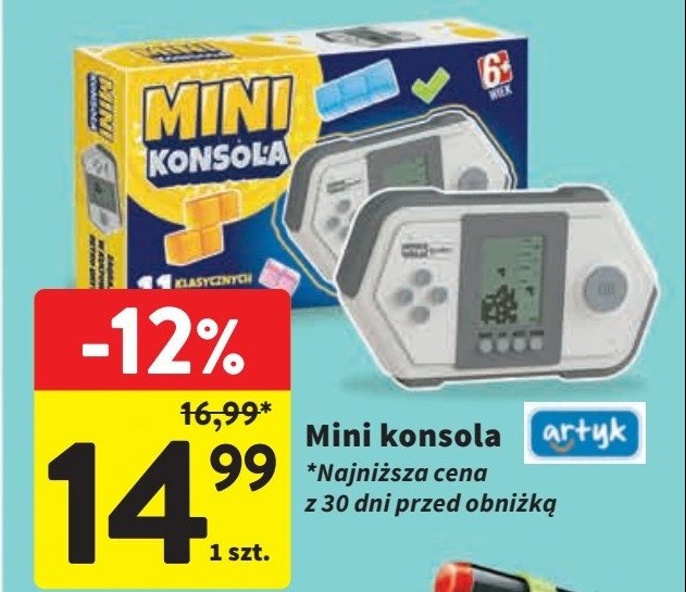 Mini konsola Artyk promocja w Intermarche