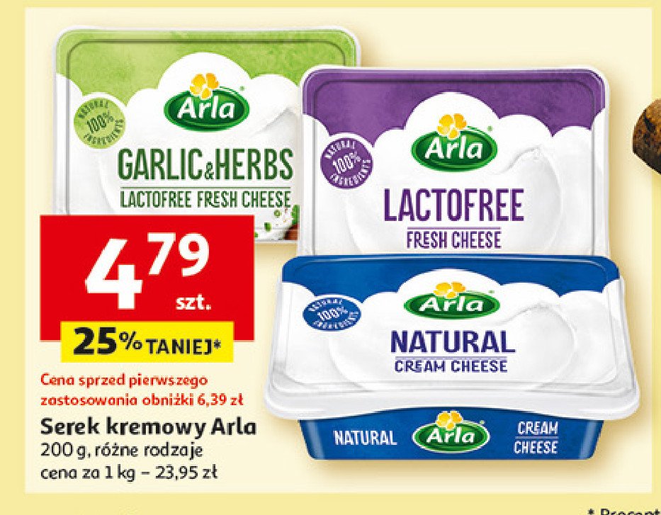 Serek kremowy bez laktozy Arla promocja