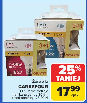 Żarówki 60 w e27 Carrefour promocja