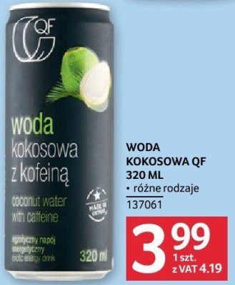 Woda kokosowa QF 320ml promocja w Selgros