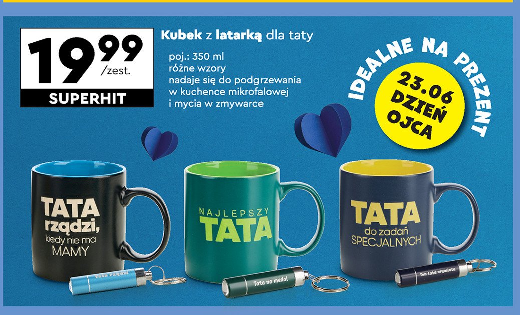 Kubek z latarką dla taty promocja