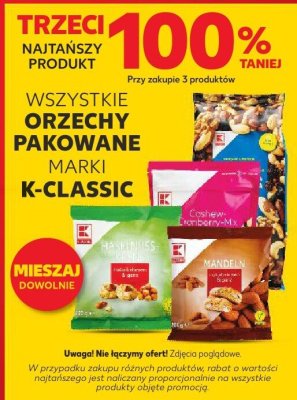 Orzechy pakowane wszystkie rodzaje promocja w Kaufland