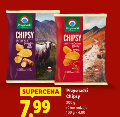 Chipsy, różne rodzaje promocja w Lidl
