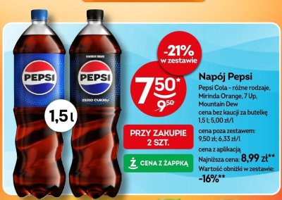 Napój Pepsi Cola promocja w Żabka