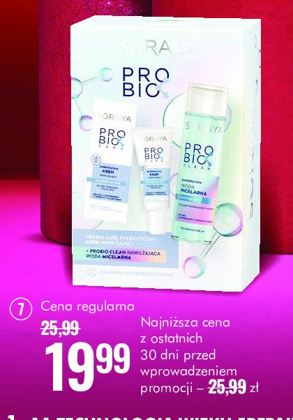 Zestaw w pudełku prebio: woda micelarna 250 ml + krem nawilżający 50 ml Soraya zestaw promocja