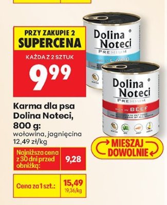 Karma dla psa Dolina Noteci, 800 g: jagnięcina promocja w Biedronka