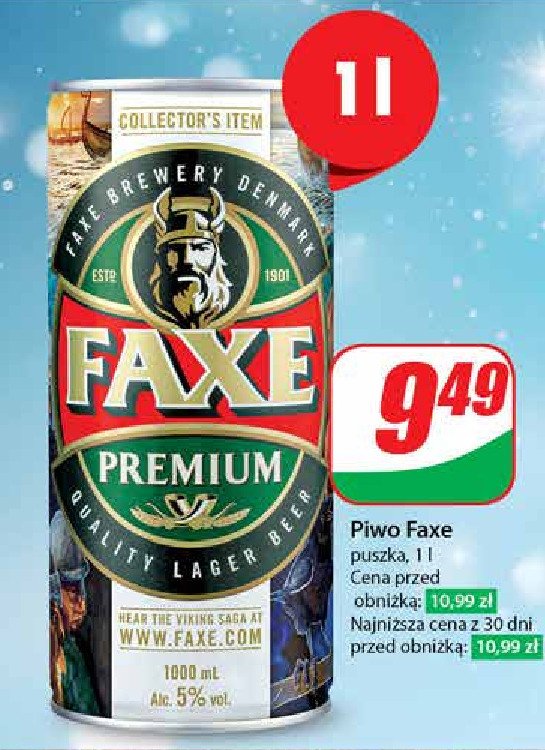 Piwo Faxe Premium promocja