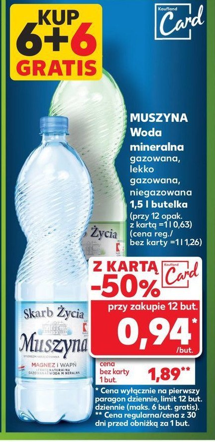 Woda gazowana Muszyna promocja