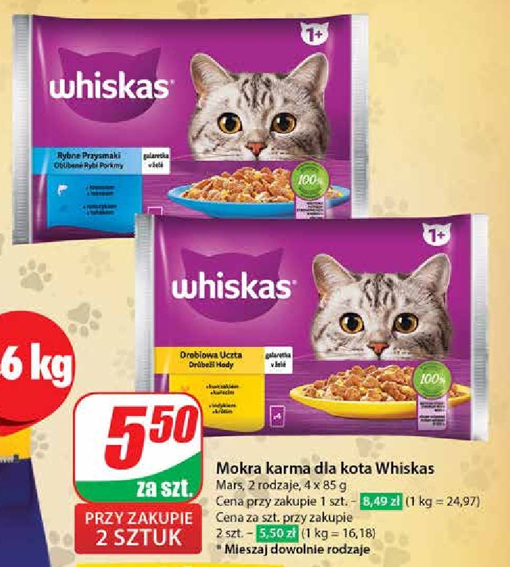 Potrawka w galaretce z kurczakiem Whiskas promocja