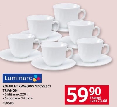 Komplet kawowy Trianon 12 części Luminarc promocja w Selgros