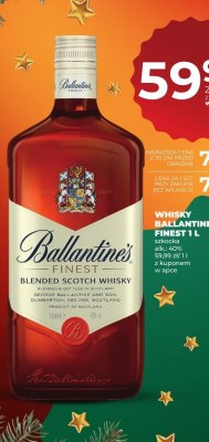 Whisky Ballantine's Finest 1L promocja w Duży Ben