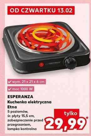 Kuchnia jednopalnikowa etna Esperanza promocja