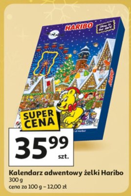 Kalendarz adwentowy żelki Haribo 300 g promocja w Auchan