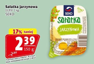 Sałatka jarzynowa SEKO promocja w Prim Market