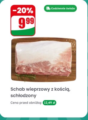 Schab wieprzowy z kością, schłodzony promocja w Dino