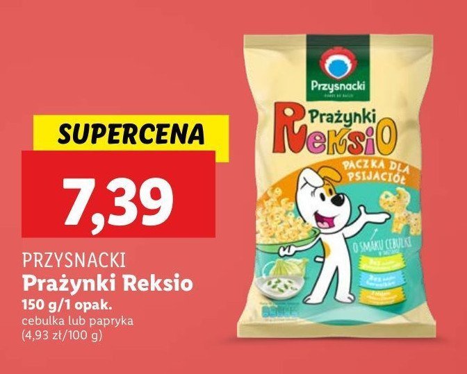 Prażynki reksio cebulka w śmietanie Przysnacki promocja