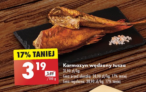 Karmazyn wędzony tusza promocja